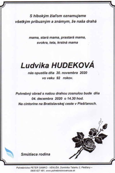 Ludvika Hudeková